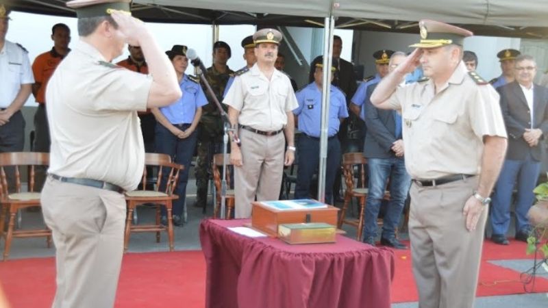 Solá Jais acompañó la asunción del nuevo jefe de la Agrupación VIII