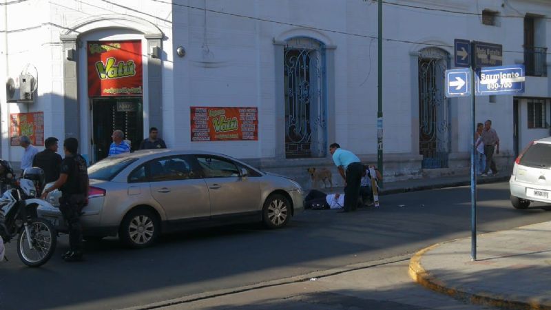 Choque en pleno centro