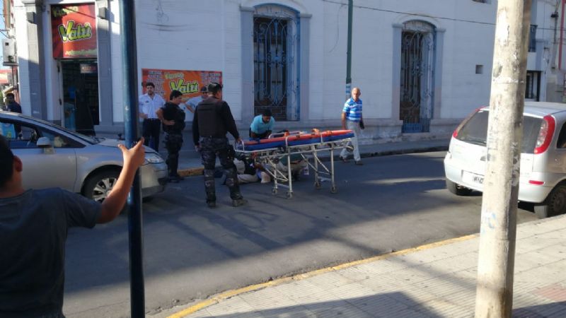 Choque en pleno centro