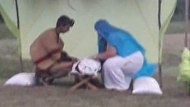 Pesebre viviente en Tintigasta