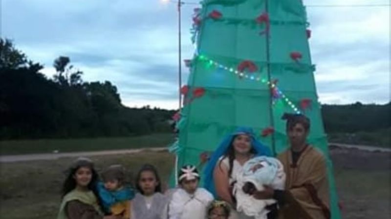 Pesebre viviente en Tintigasta