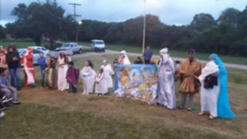 Pesebre viviente en Tintigasta