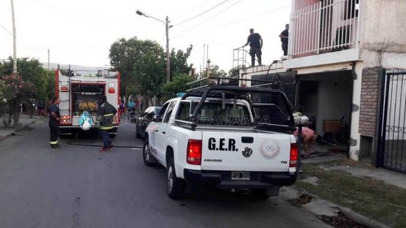 Incendio en una vivienda del sur capitalino