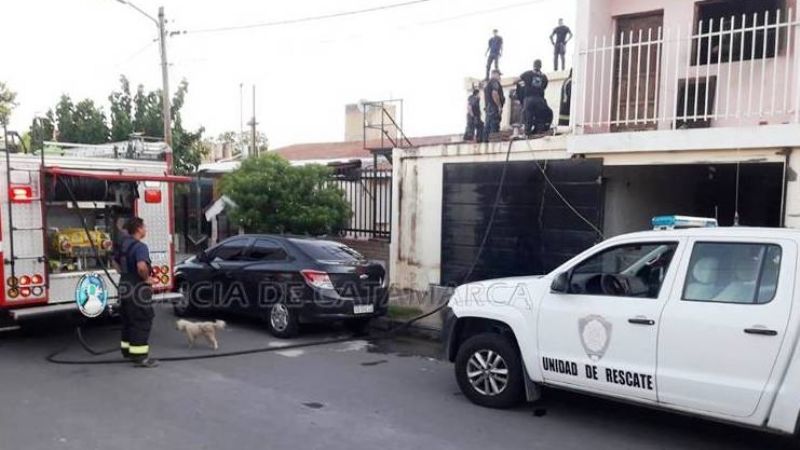 Incendio en una vivienda del sur capitalino