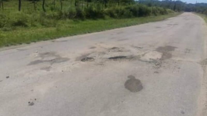 Reclaman por mal estado de ruta provincial