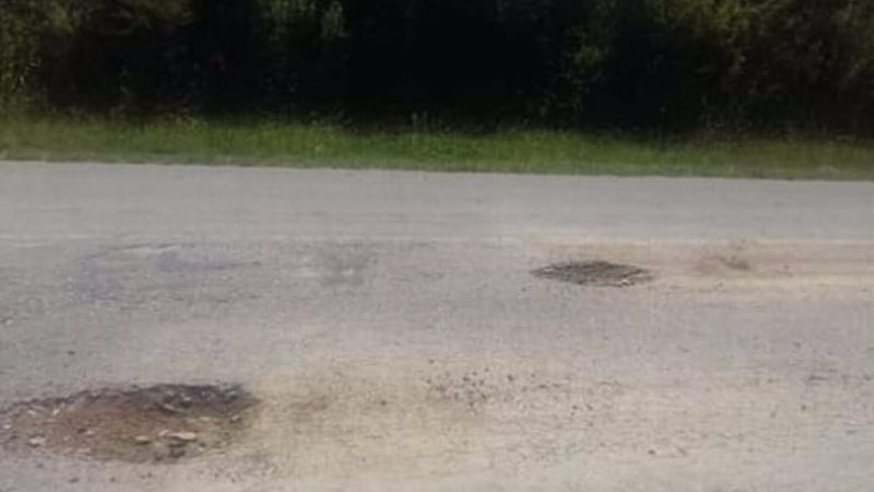 Reclaman por mal estado de ruta provincial