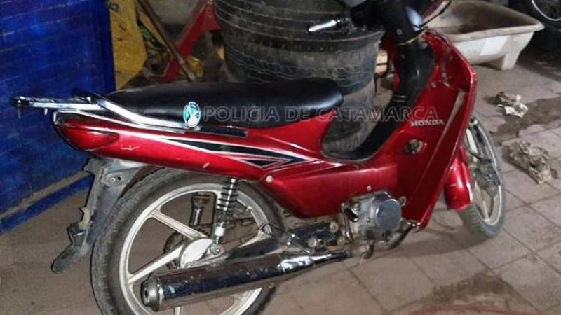 Recuperan una moto robada en Valle Viejo