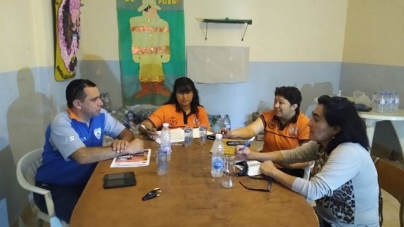 Defensa Civil se reunió con autoridades de Bomberos de Andalgalá