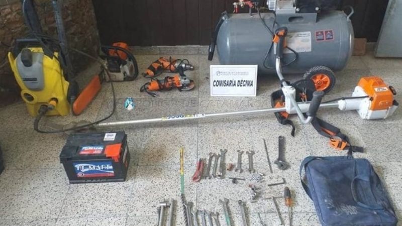 En allanamientos recuperan costosas herramientas