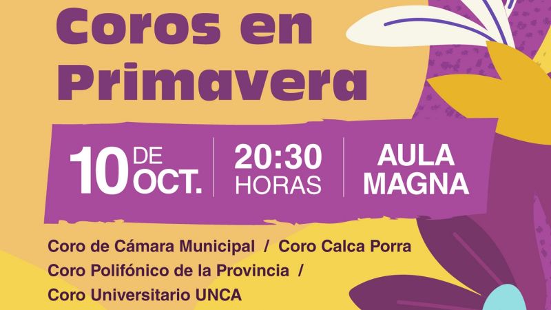 “Coros en Primavera” en el Aula Magna