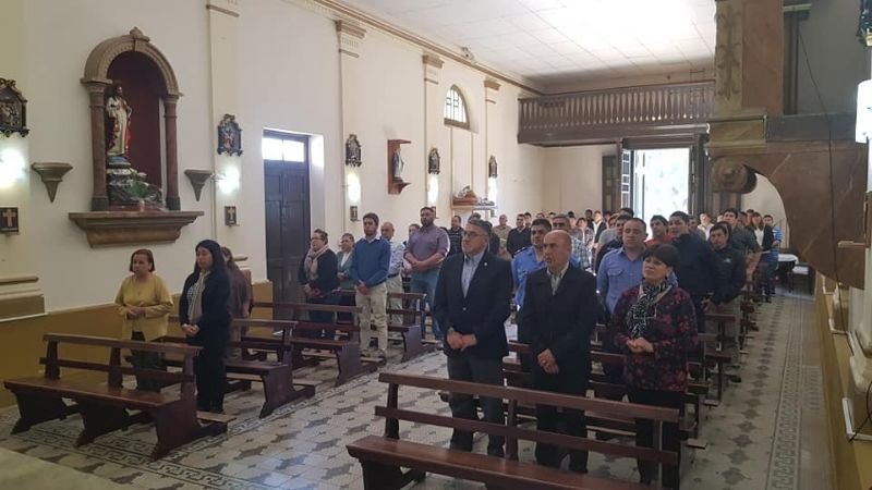 Comunidades de Paclín peregrinan para honrar a su Santa Patrona