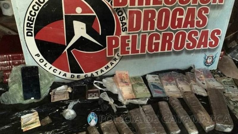 Secuestran 6 kilos de marihuana en Valle Viejo