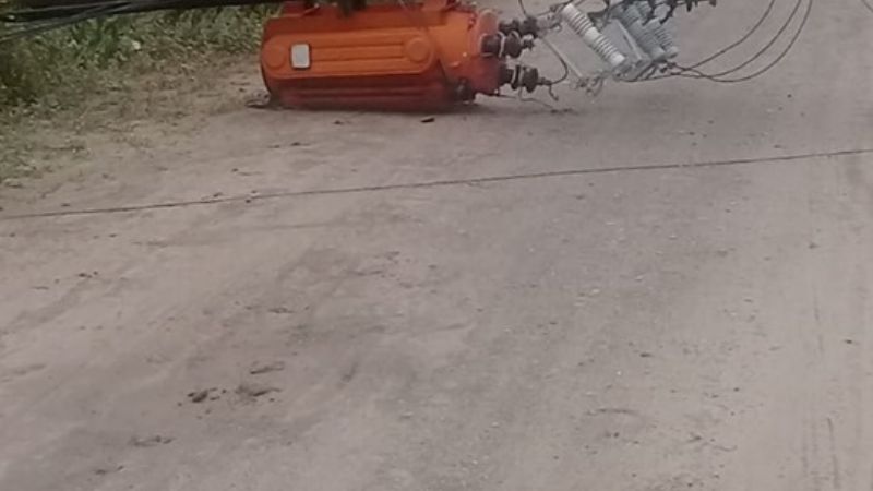 La lluvia trajo problemas y afectó el servicio eléctrico