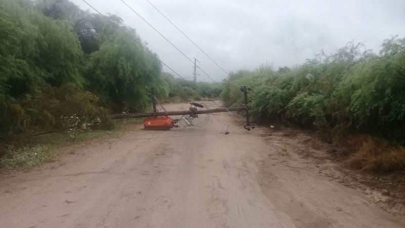 La lluvia trajo problemas y afectó el servicio eléctrico