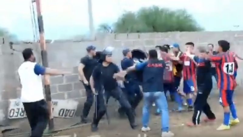 Denunciaron penalmente al agresor del juez de línea en el fútbol de Recreo