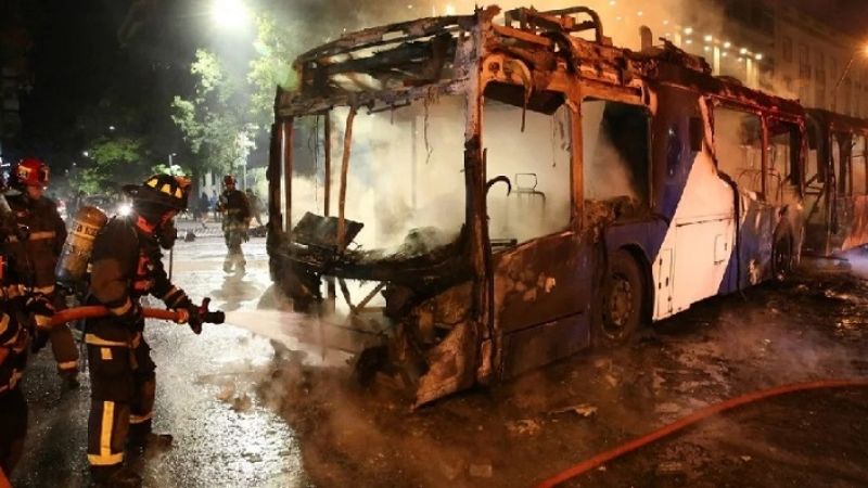 Graves incidentes en Chile por suba del boleto del subte