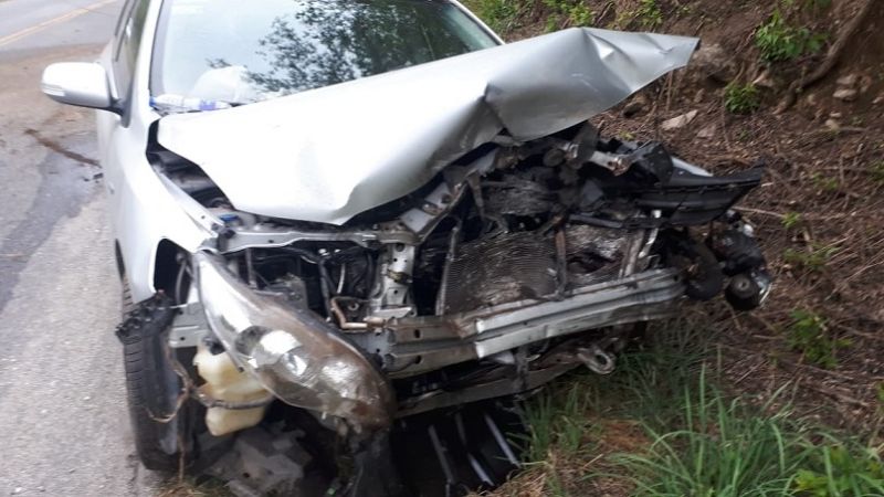 Violento accidente camino a El Rodeo