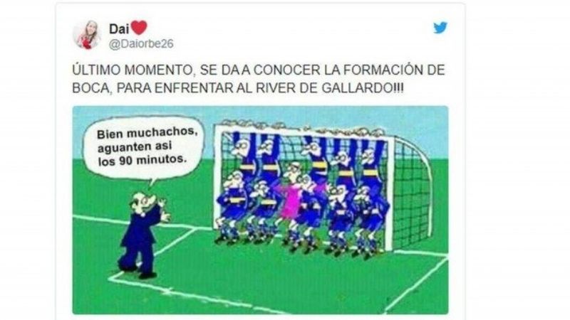 Las cargadas no podían faltar en otro superclásico
