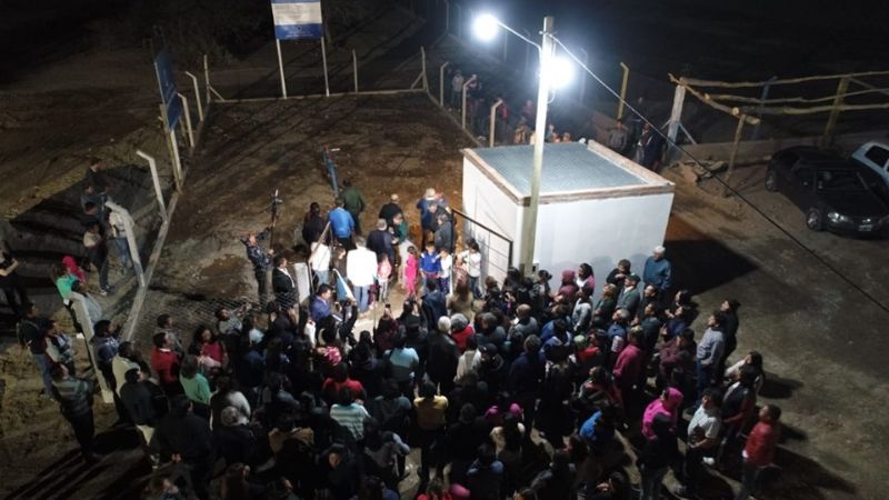 Provisión de agua potable en El Cerrito y la urbanización en el acceso a barrios del Este
