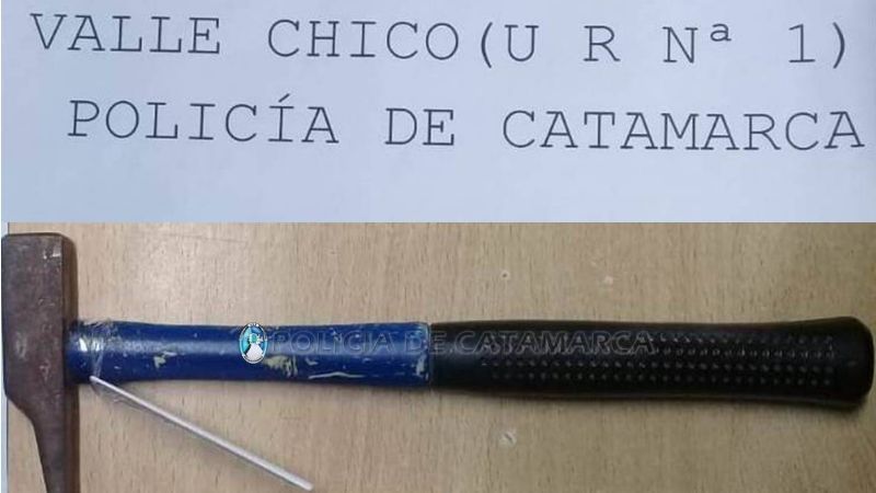 Atacó a martillazos a su pareja: la mujer quedó internada