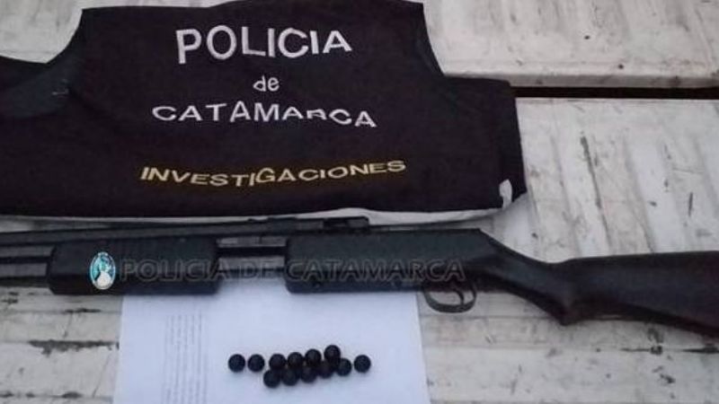 Secuestran un rifle aire comprimido