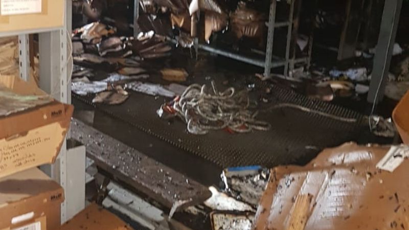 Incendio en un pabellón del CAPE