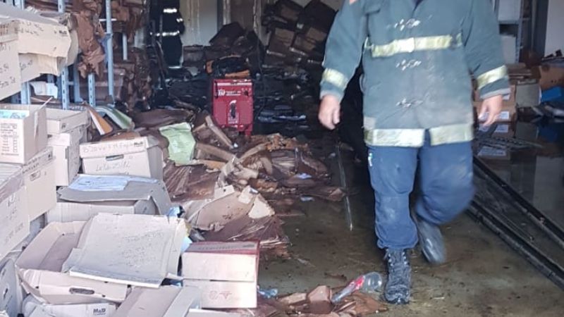 Incendio en un pabellón del CAPE