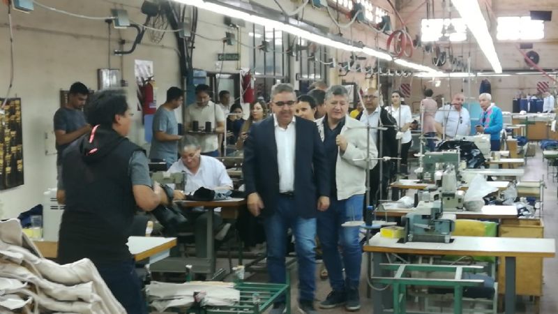 Jalil en Recreo prometió "potenciar la industria"