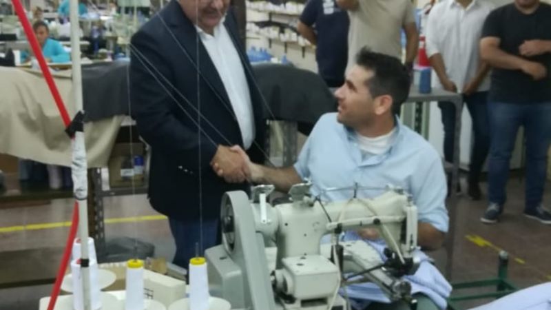 Jalil en Recreo prometió "potenciar la industria"