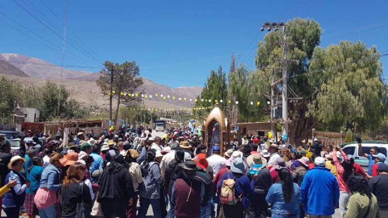 La Madre del Valle visitó por primera vez el pueblo jujeño de Tilcara