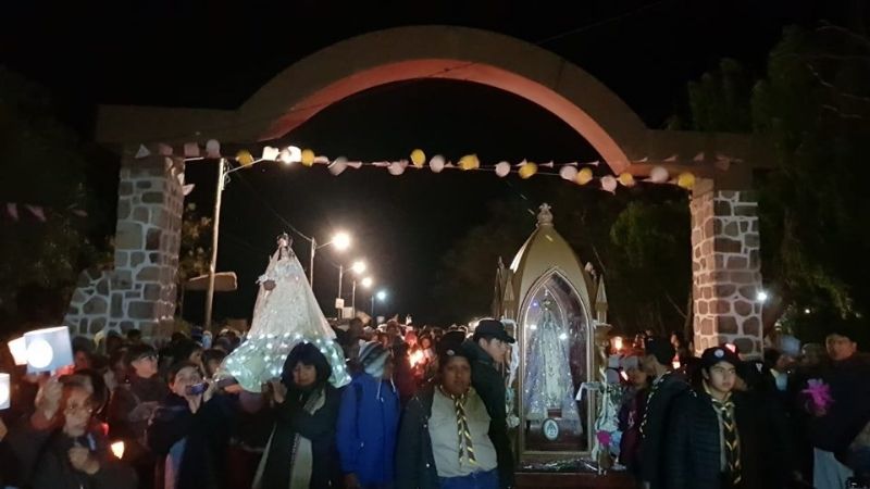 La Madre del Valle visitó por primera vez el pueblo jujeño de Tilcara