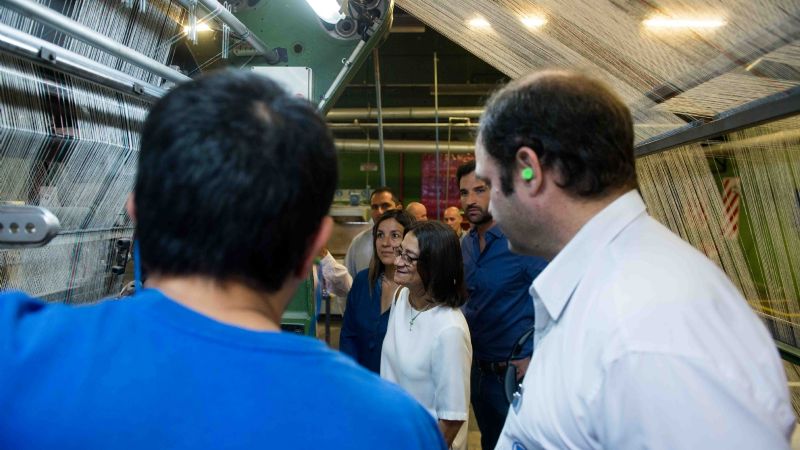 Lucía visitó la fábrica FibranSur