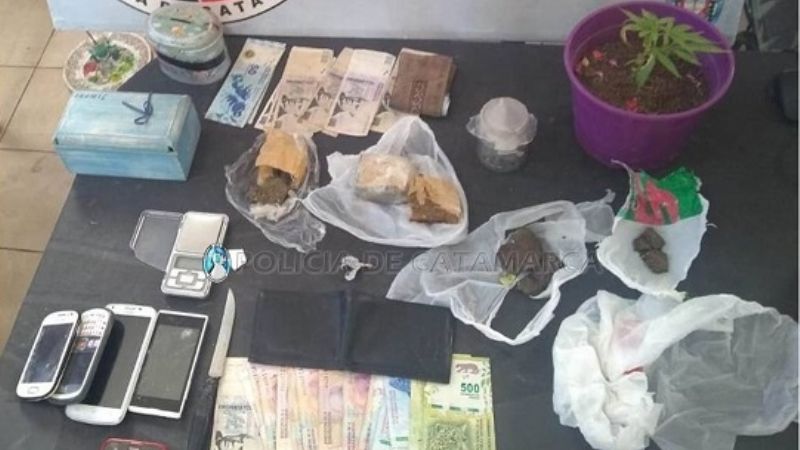 Desbaratan puntos de venta de drogas en Santa María