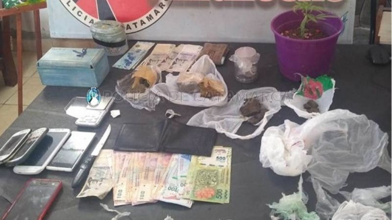 Desbaratan puntos de venta de drogas en Santa María