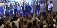 Acto del Frente de Todos en Fiambalá.