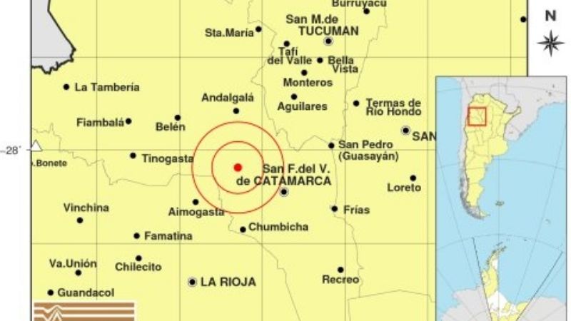 Temblor cerca de la Capital