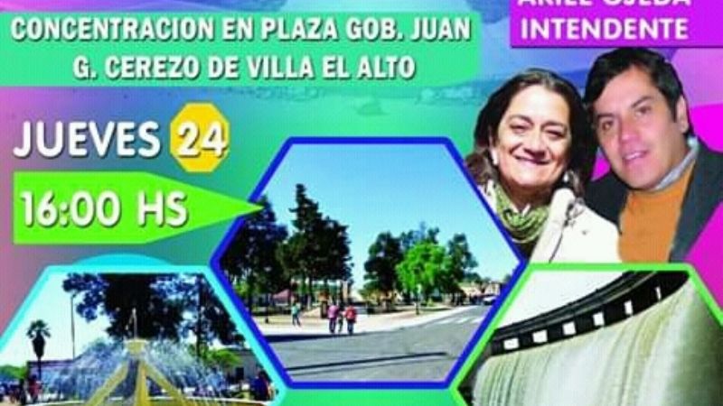 Candidatos de El Alto cierran campaña con una gran caravana