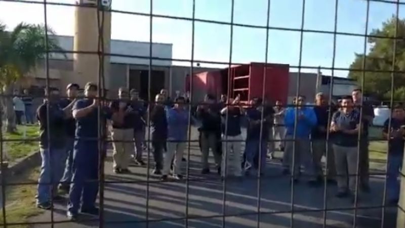 Manifestación por el despido de cuatro trabajadores