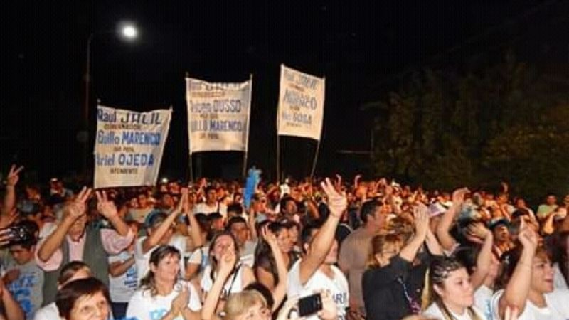 Multitudinario cierre de campaña en Tapso