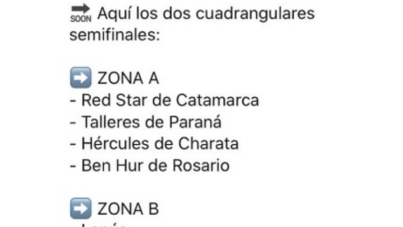 Red Star en la Zona “A” de las semifinales del TFFB