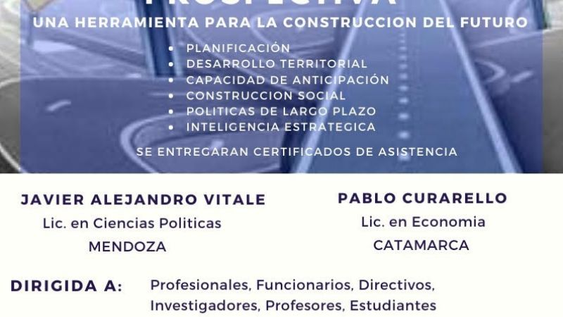 Este martes, conferencia gratuita sobre Prospectiva