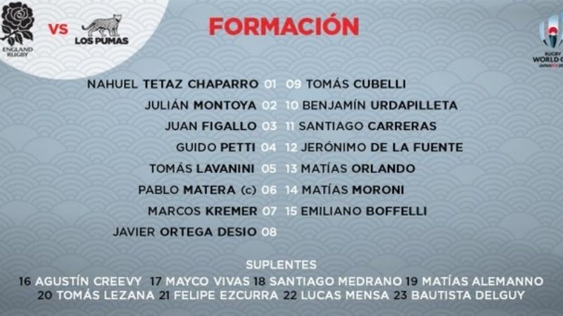 Los Pumas tienen equipo para enfrentar a Inglaterra