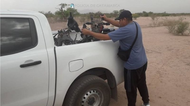 Encuentran abandonada una moto robada