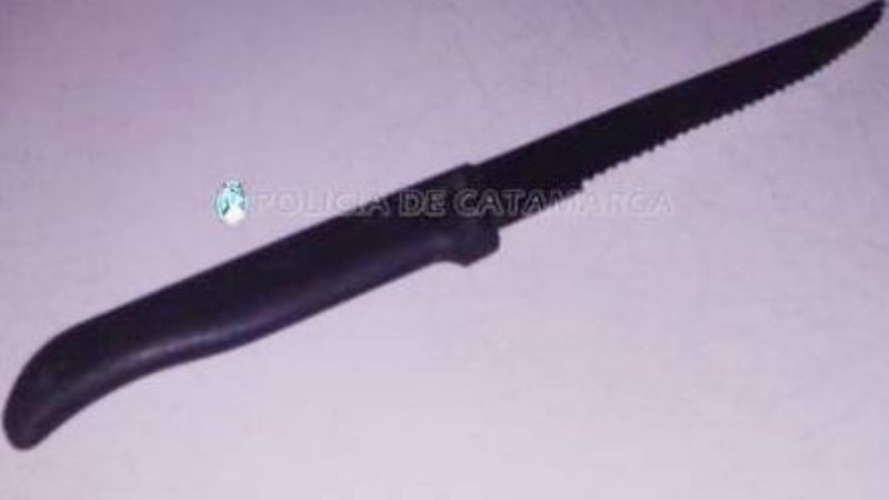 Aprehenden a un joven que amenazó a policías con un cuchillo