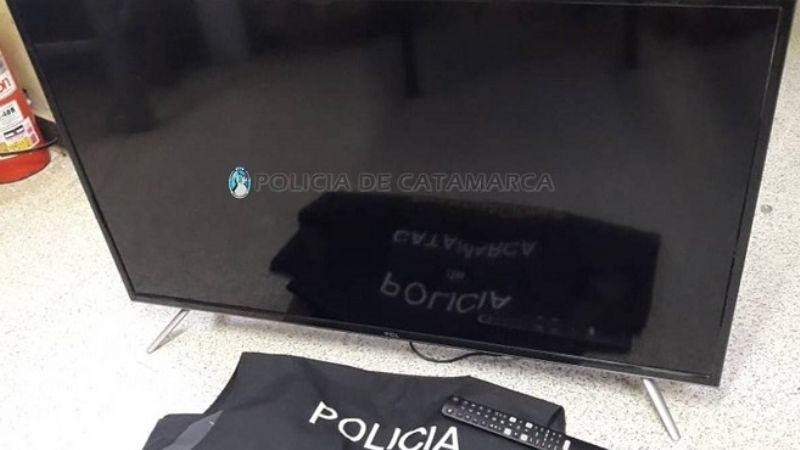 Robó un televisor