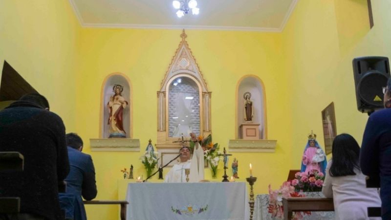 Inauguran remodelaciones en la capilla de Collagasta