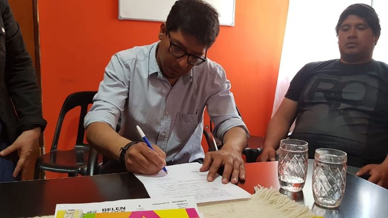 Incremento salarial y bono especial para municipales de Belén