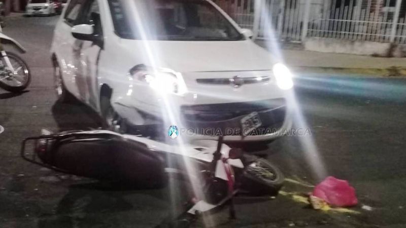 Choque en el centro dejó a una mujer y adolescente heridas