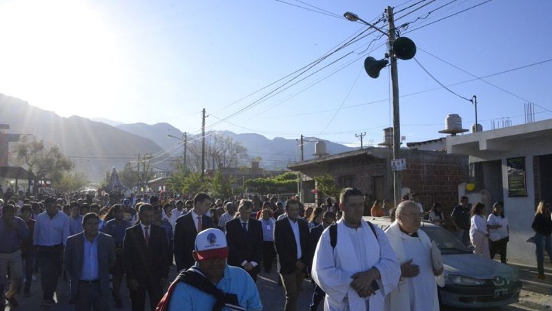 Sánchez acompañó la celebración de los 50 años de la Prelatura de Cafayate