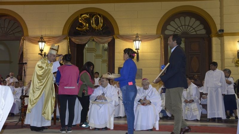 Sánchez acompañó la celebración de los 50 años de la Prelatura de Cafayate